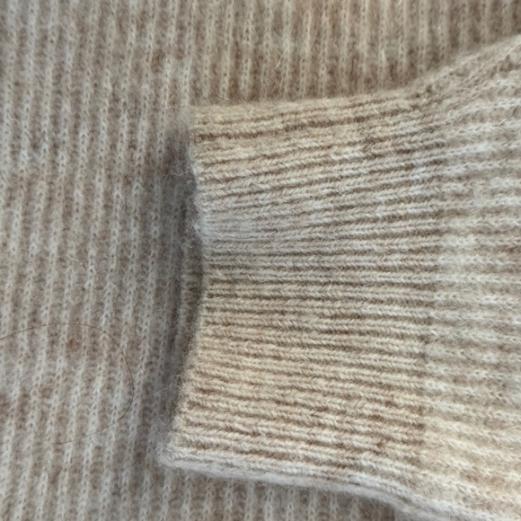 Daily Drills Beige Single Button Long Sleeve Cardigan Sweater - Picture 6 of 7